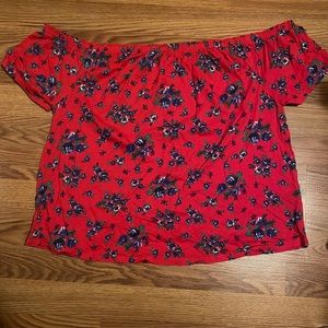 Joe Boxer Floral Off the Shoulder Top